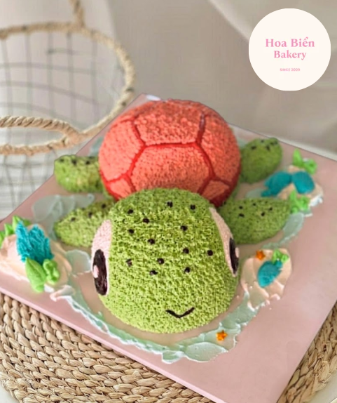 Bánh Kem Tạo Hình Rùa Biển 3D – Tại Hoa Biển Bakery