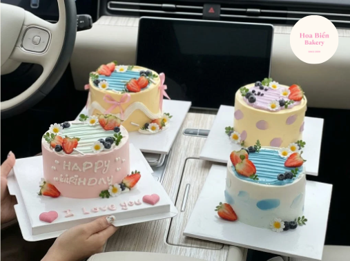 BST Berry Blossom Cake – Bộ Sưu Tập Bánh Kem Hoa Quả Pastel Ngọt Ngào Tại Hoa Biển Bakery